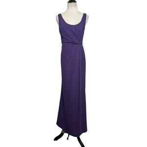 White by Vera Wang purple evening formal long gown dress size 4